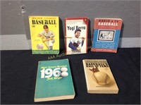 (5) 1950-1960's Baseball Books