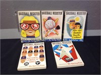 (5) 1950-1960's Baseball Registers