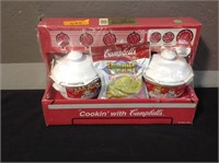 Campbell's Soup Covered Soup Bowl Set-New