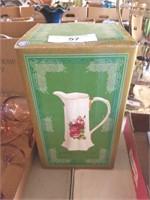 PORCELAIN HAND PAINTED PITCHER