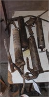 4 Various Grease Guns