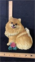 Living Stone Pomeranian statue