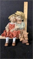 Boy & Girl shelf statue