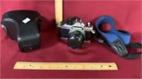 Chinon camera and case