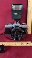 Minolta XG7 camera with flash and shutter button