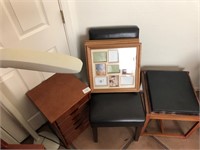 Chair, 6 Draw Cabinet, Table / Seat
