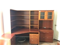 4 pcs Corner Desk Unit, File Cabinets