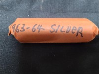 1 ROLL OF 1963-1964 SILVER QUARTERS