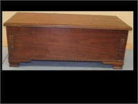WALNUT CEDAR CHEST - REFINISHED AND READY TO USE