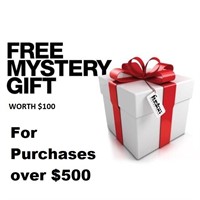 FREE MYSTERY GIFT FOR PURCHASES OVER $500