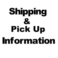 Pick up & Shipping information Watch this video