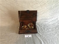 Wooden Jewelry Box with Jewelry