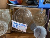 Box of misc glass items