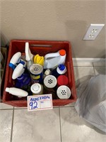 Box of asst cleaning supplies