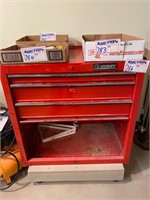 HUSKY 3 drawer tool box on portable stand