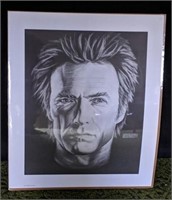 1991 Print of Clint Eastwood by Bradford
