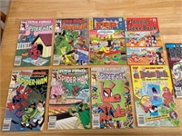 9 vintage Comic Books