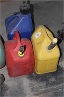 3 Assorted Fuel Cans