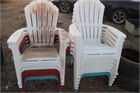11 Plastic Lawn Chairs