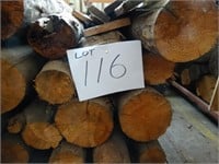 Stillage & Contents of 15 Lengths Pine Logs