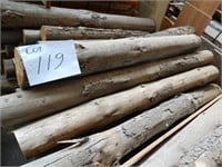 Stillage & Contents Approx 28 Lengths Pine Logs