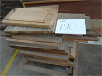 Varied Size Timber on Trolley