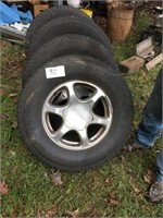 Set of  (4) GMC Rims & Tires (Holding Air Now)