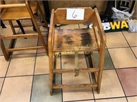 High Chair - Missing Belt - Wooden