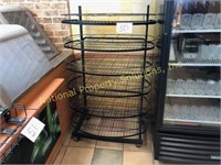 Black Wire Rolling Chip Rack