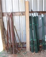 23 NEW T POST, USED T POSTS, WIRE, ETC.