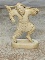 Carved Ivory Asian Fisherman