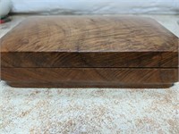 Burled Wooden Antique Jewelry/Keepsake Box