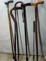 Lot of 5 Canes + Shoehorn