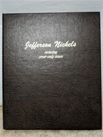 Jefferson Nickel Collectors Book w/81 Coins