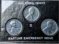 1943 Wartime Emergency Issue Steel Pennies