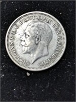 1936 UK Sixpence (50%Silver)