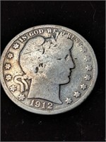 1912 Barber Half Dollar