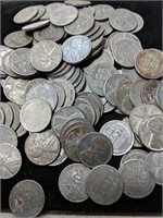 Lot of 73 Wartime 1943 Steel Pennies