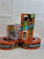 Gorilla Tape, Flex Tape, Gorilla Super Glue Gel