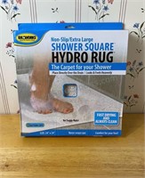 NIB Hydro Shower Rug 24x24 Inches