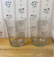 Pair of Glass Ice Buckets