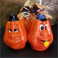 Funny Face Pumpkin Candles