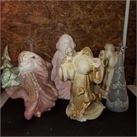 Ceramic Santa Decor
