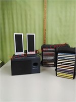 Altec Lansing speaker system and CDs