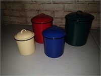 Enamel canisters