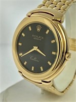 ROLEX 6623 UNISEX WATCH - 37MM - 18K YELLOW GOLD