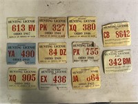 Old Ohio Hunting License