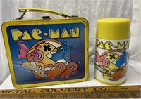 Vintage Pac Man Lunchbox and Thermos