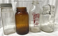 Milk Bottle and Jars