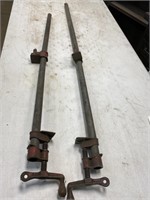 (2) 3 Foot Pipe Clamps
